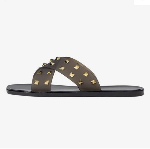 STEVE MADDEN TACE STUDDED SANDAL, BLACK 8 - Picture 14 of 16
